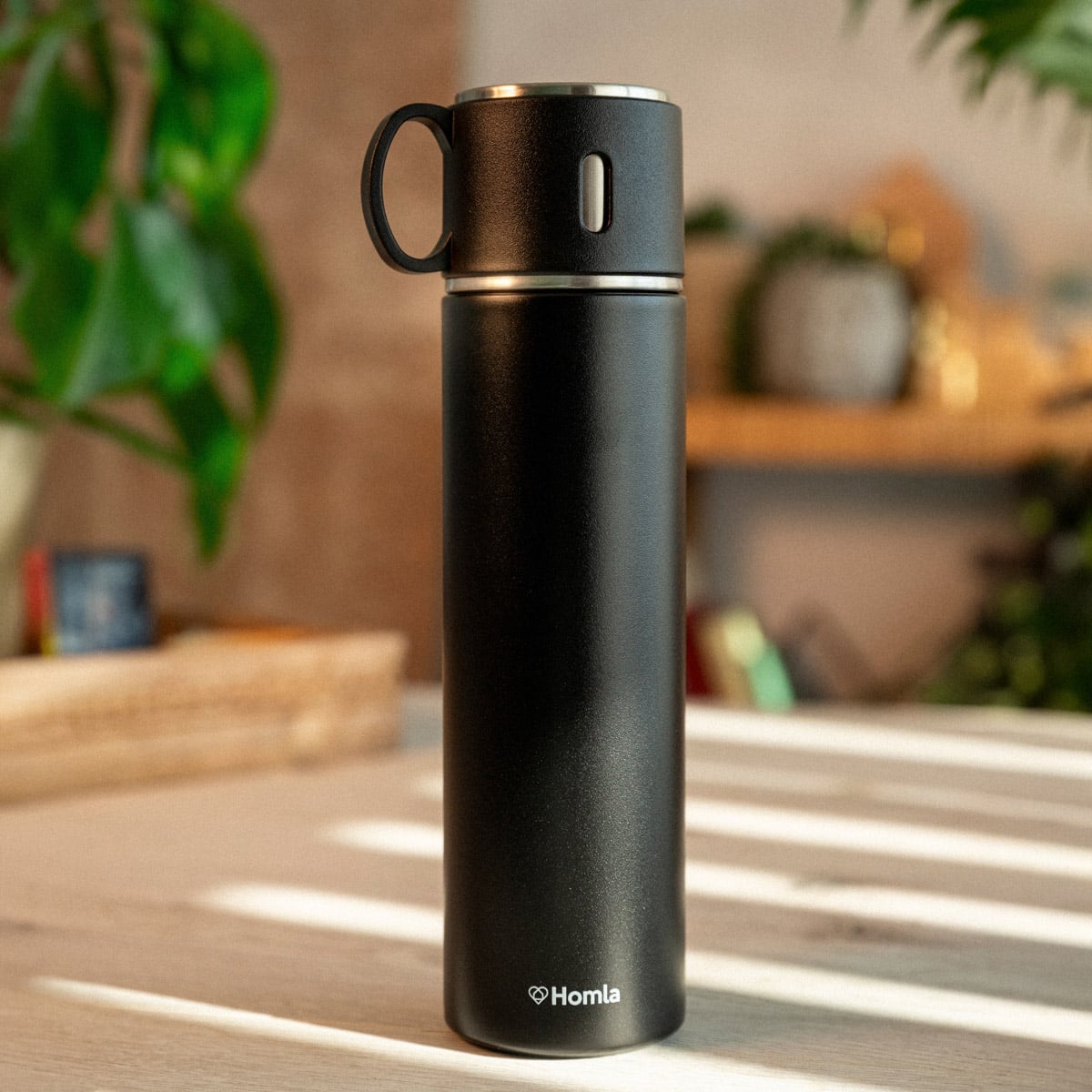 LIBRE Black Thermos 0.58L Vacuum Insulated Stainless Steel