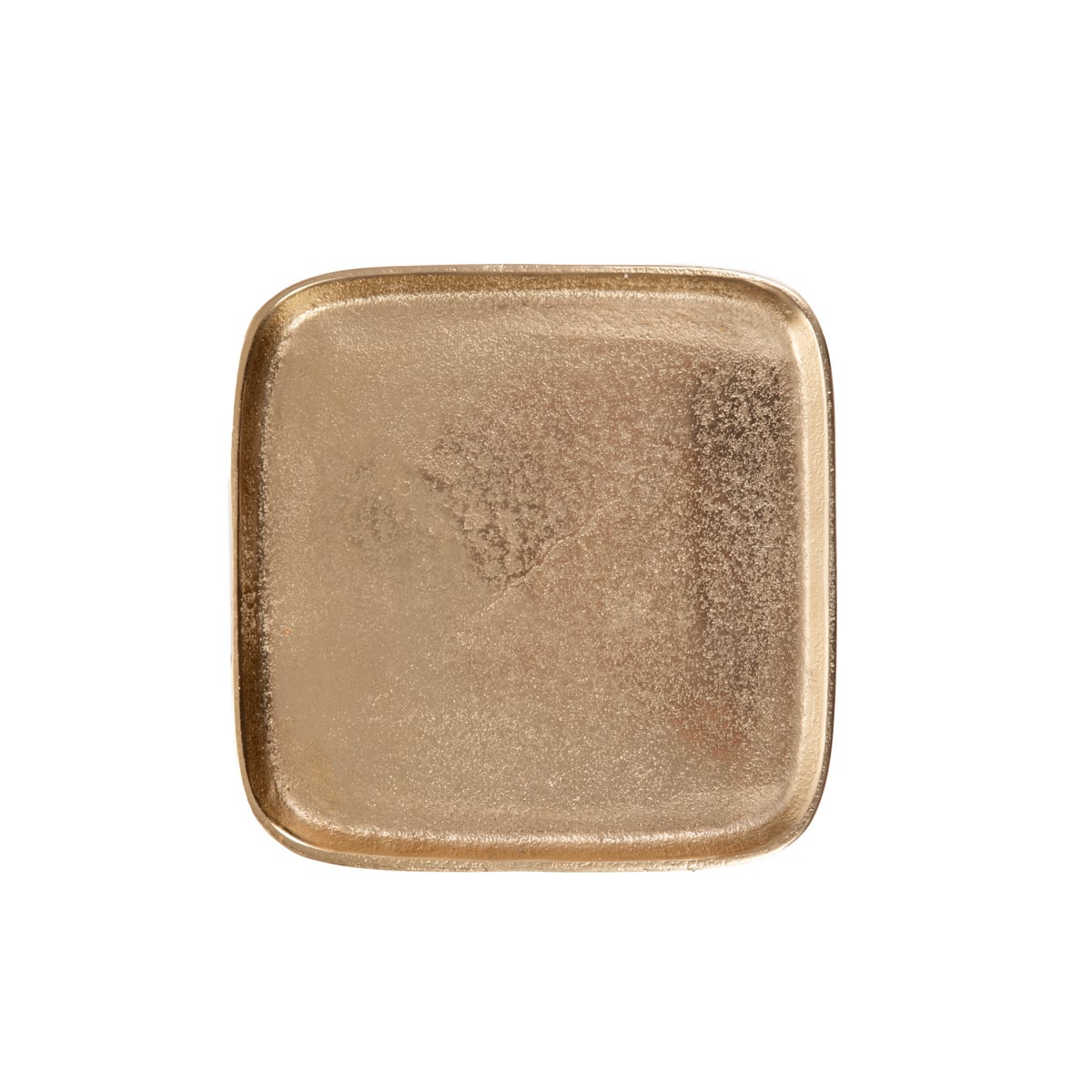 GIRONA Square Gold Decorative Tray 23x23x4 cm