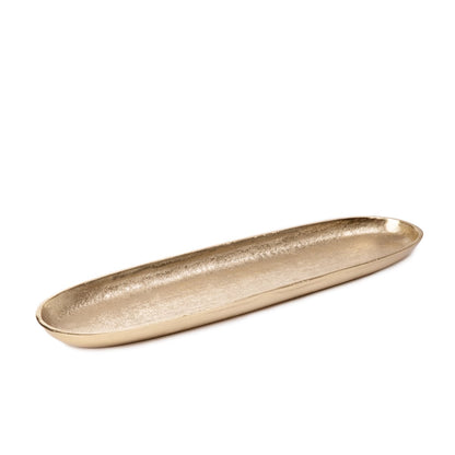 GIRONA Oblong Gold Decorative Tray 39x12x3 cm