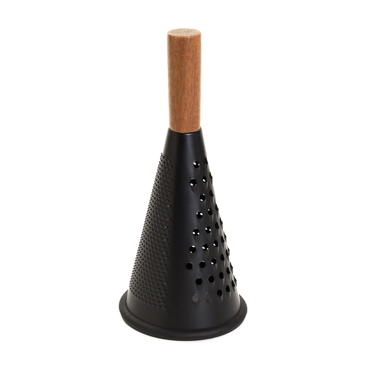 MOOKA Black Grater with Wooden Handle - 23x11 cm