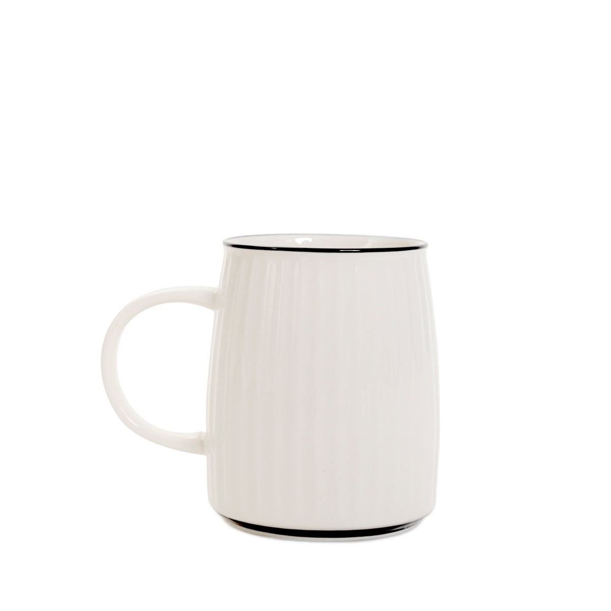 MILU Porcelain Mug with Dog Design and Lid 450ml