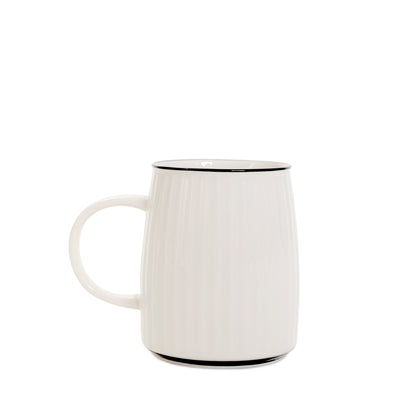 MILU Porcelain Mug with Dog Design and Lid 450ml