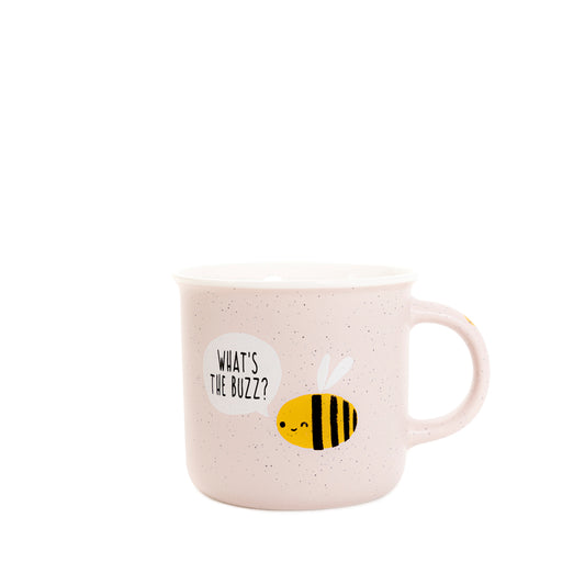ANNBEE Pink Bee Ceramic Mug 350ml