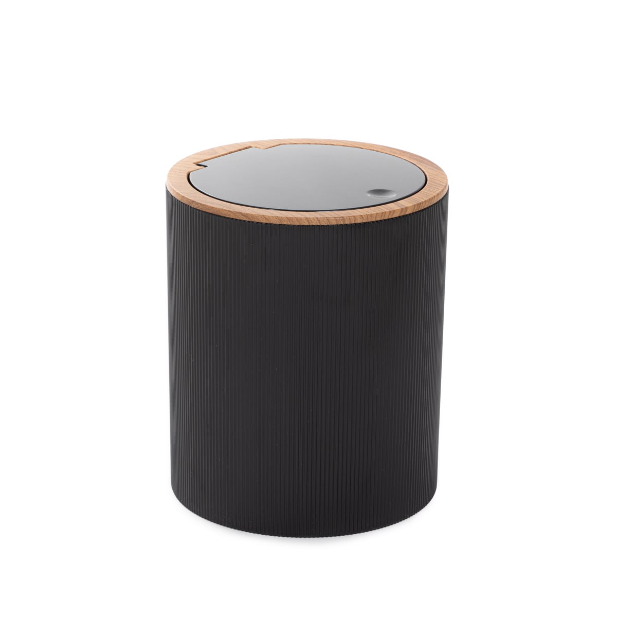 DIALL Black Bathroom Basket 20x19.5x23.5 cm