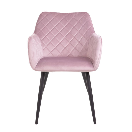 Shelton Velour Pink Chair Upholstered Dining and Desk Chair