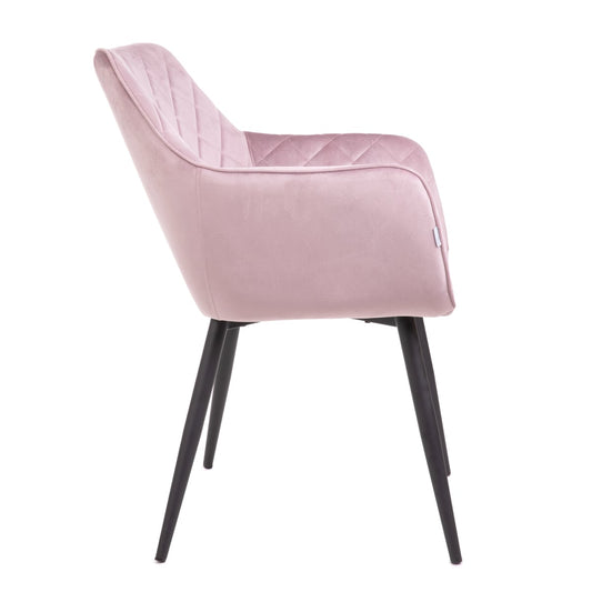 Shelton Velour Pink Chair Upholstered Dining and Desk Chair