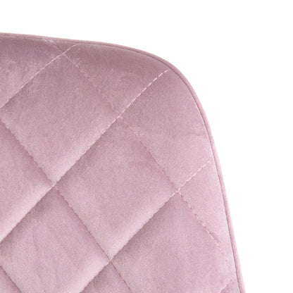 Shelton Velour Pink Chair Upholstered Dining and Desk Chair