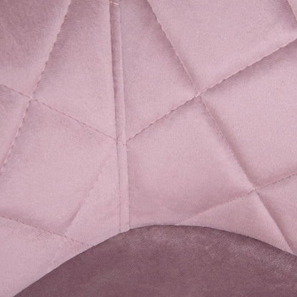Shelton Velour Pink Chair Upholstered Dining and Desk Chair
