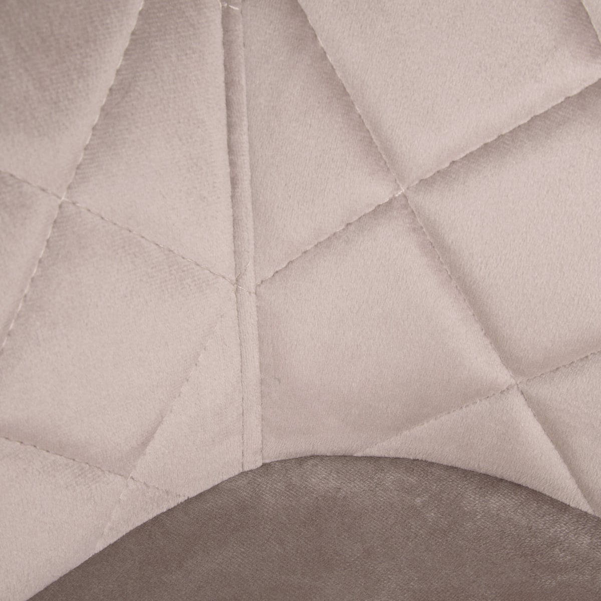 SHELTON Velour Beige Chair 56x60x84cm - Modern Upholstered Seating