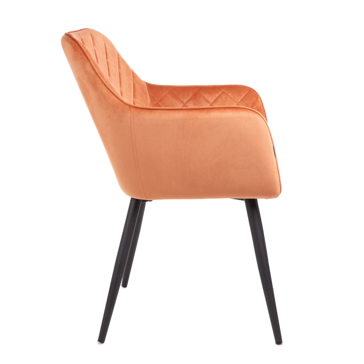 Shelton Brick Velour Chair 56x60x84cm