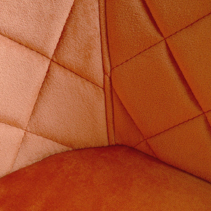Shelton Brick Velour Chair 56x60x84cm