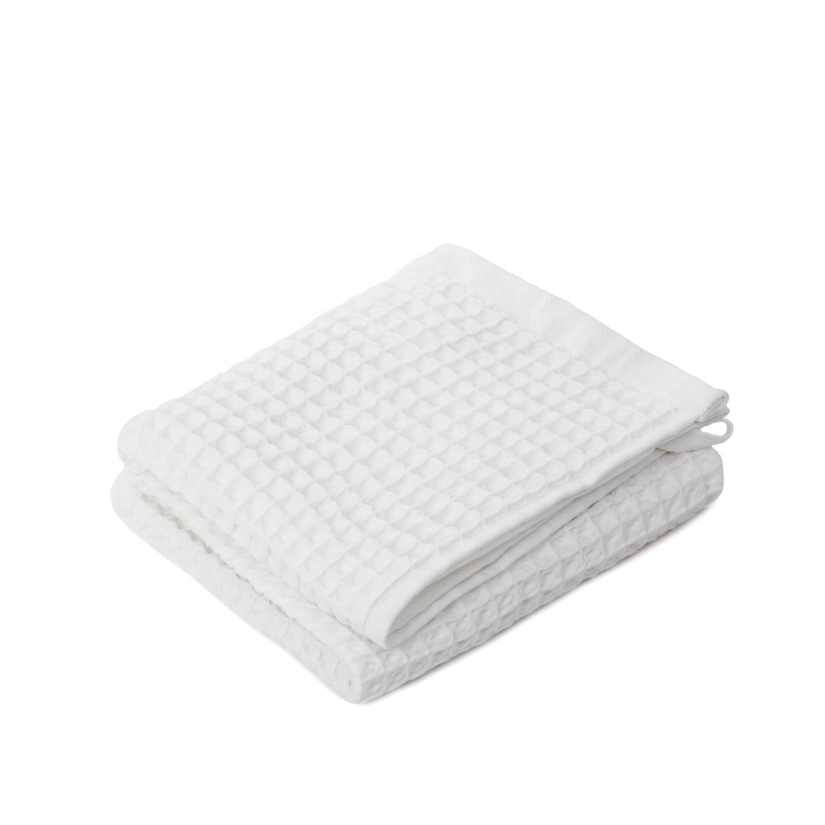 VAFFEL White Waffled Cotton Towel 50x90cm