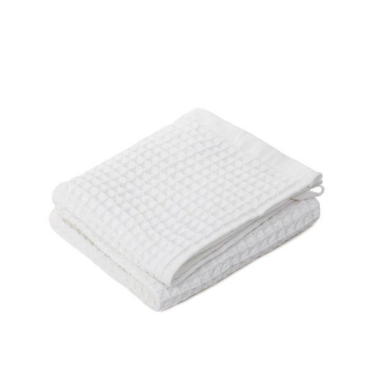 VAFFEL White Waffled Cotton Towel 50x90cm