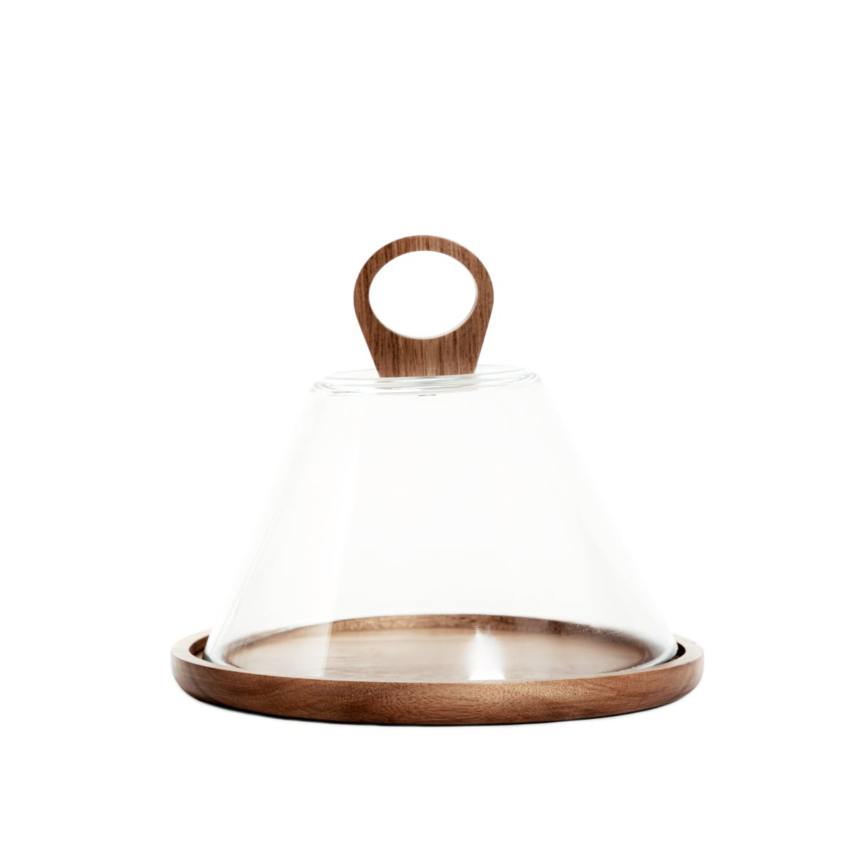 LENNE Platter with Glass Bowl 23x19 cm