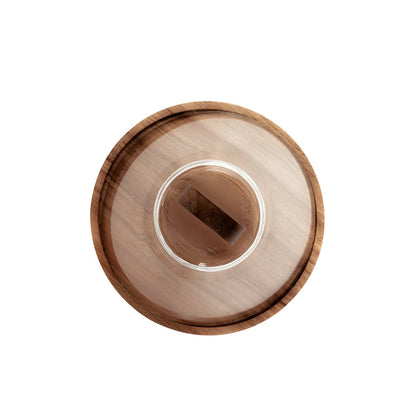 LENNE Platter with Glass Bowl 23x19 cm