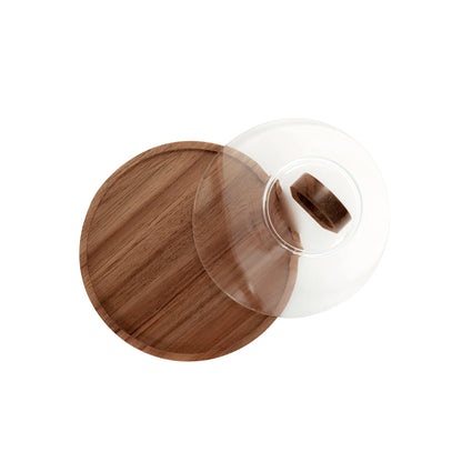 LENNE Platter with Glass Bowl 23x19 cm