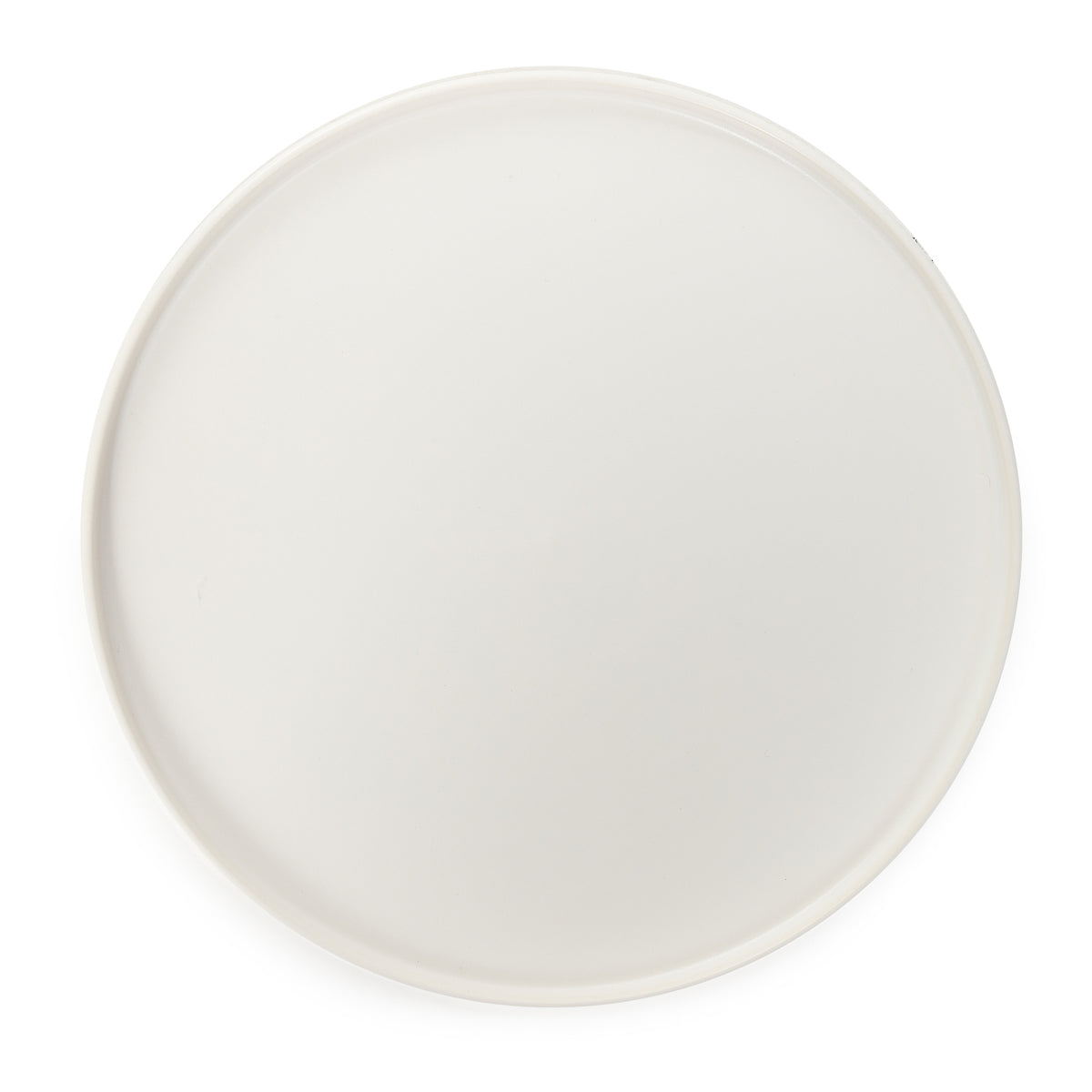 FAMELIO White Dinner Plate 27.5cm Durable Dolomite Ceramic