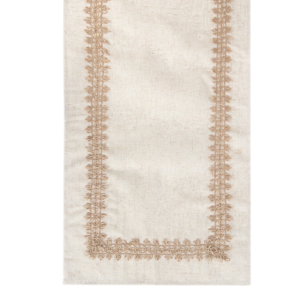 Lintilo Table Runner with Jute Appliqué 40x160 cm