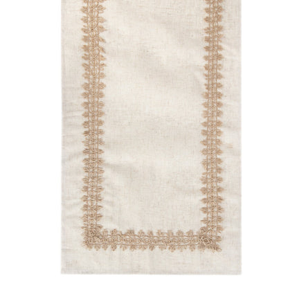 Lintilo Table Runner with Jute Appliqué 40x160 cm
