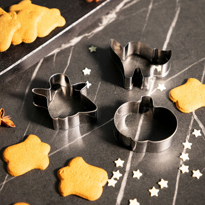 Cut-outs CLACH Halloween Cookie Cutters Set of 3 - Cat, Ghost & Pumpkin