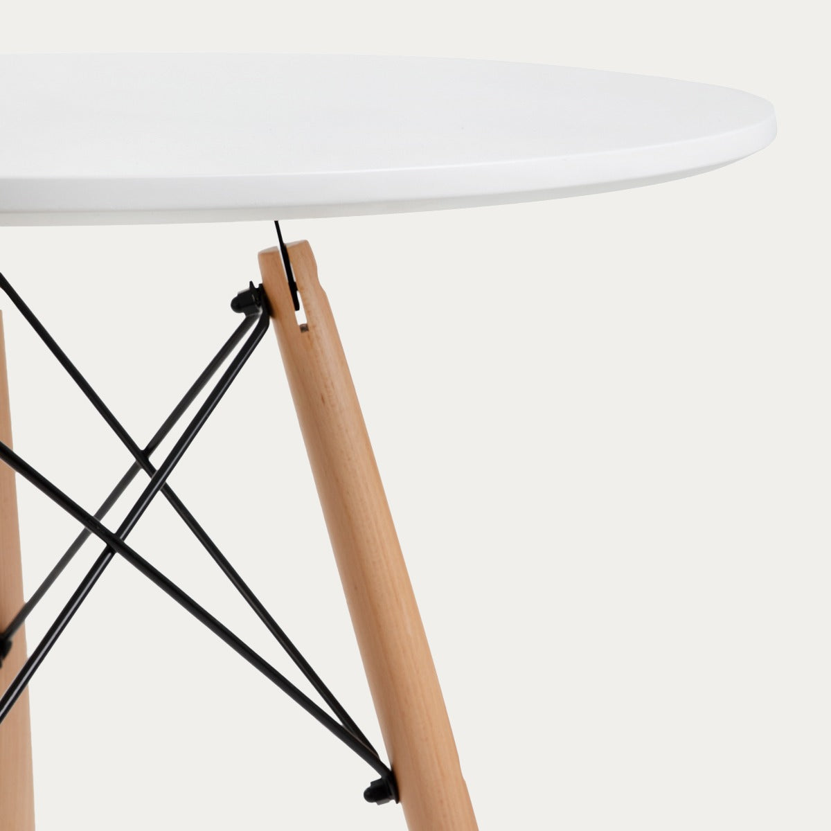 TAVOLO Natural Coffee Table with White Top 60x48cm