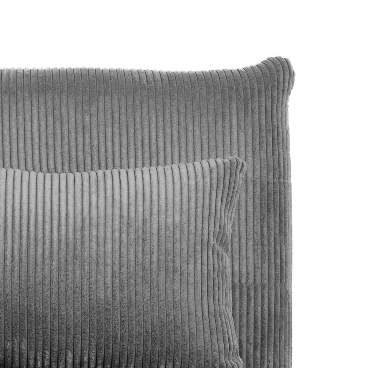 SOLACE 1-Seater Sofa Bed with Grey Corduroy Upholstery