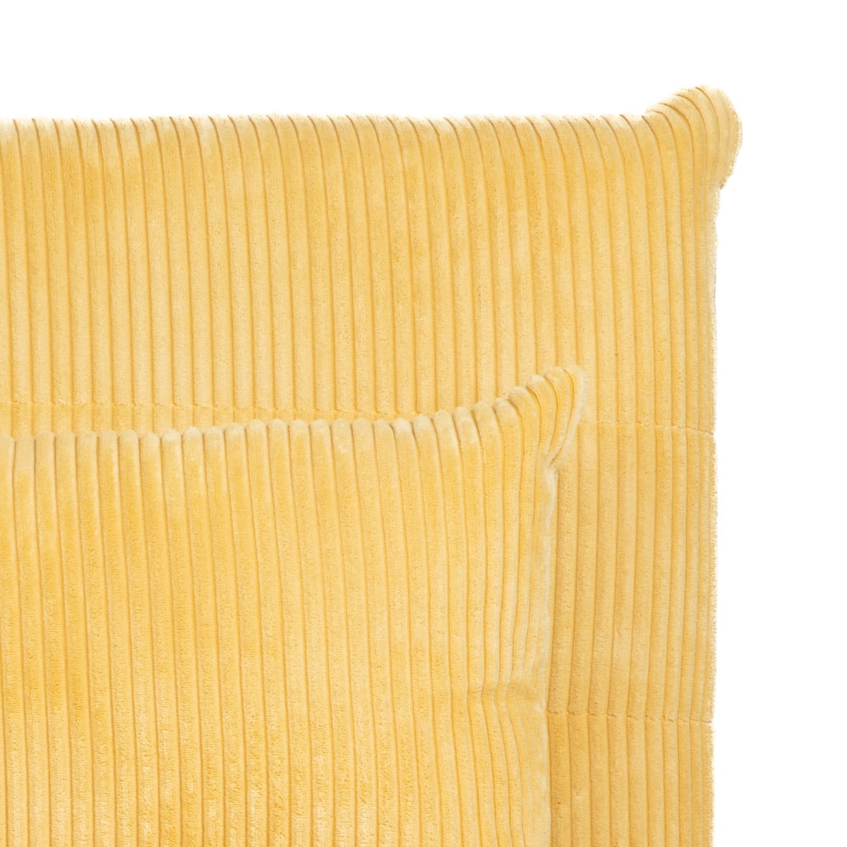 SOLACE 1-Seater Sofa with Sleeping Function Mustard Corduroy