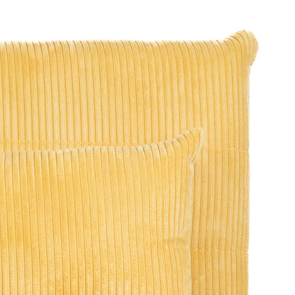SOLACE 1-Seater Sofa with Sleeping Function Mustard Corduroy