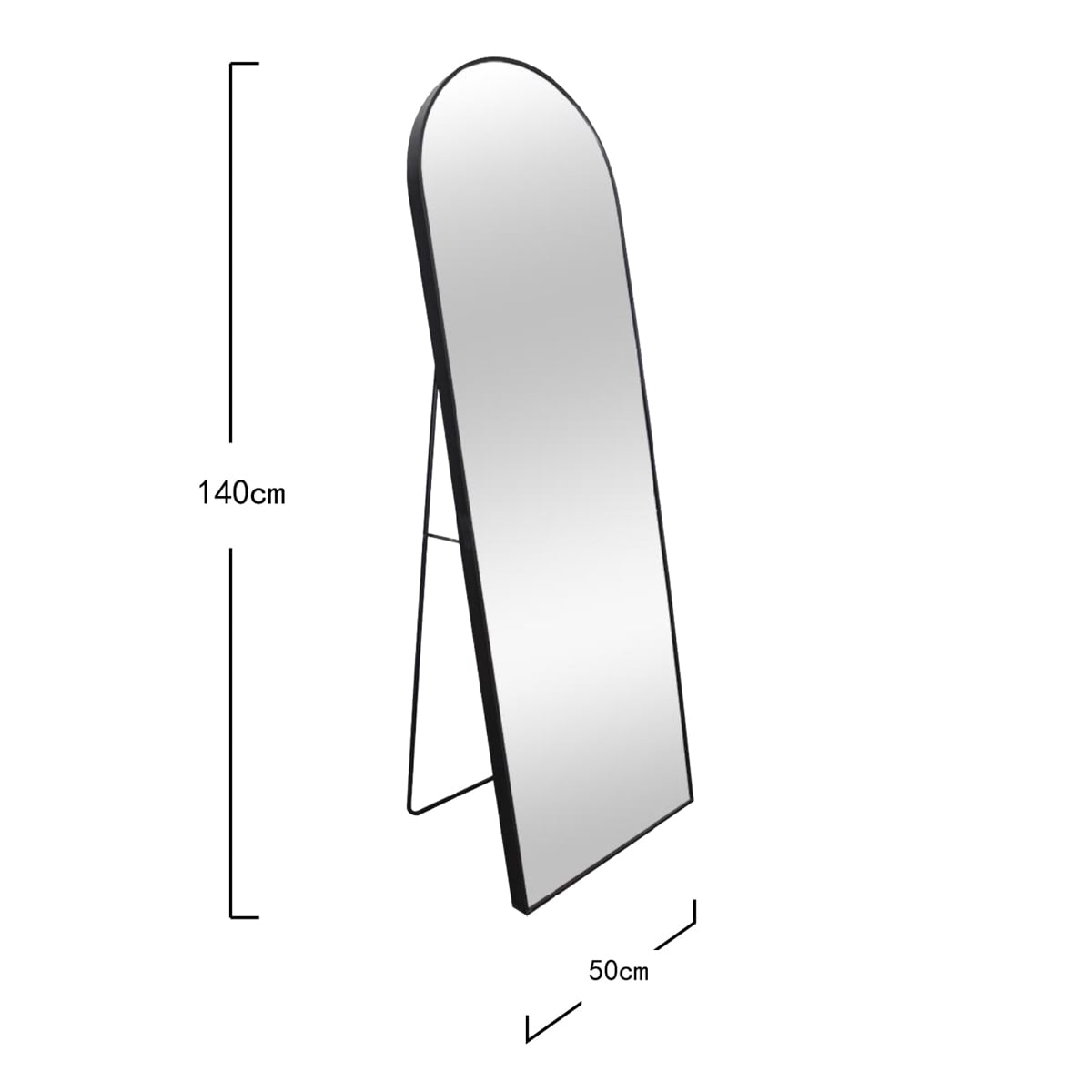 ELORA Standing Black Mirror 50x140 cm