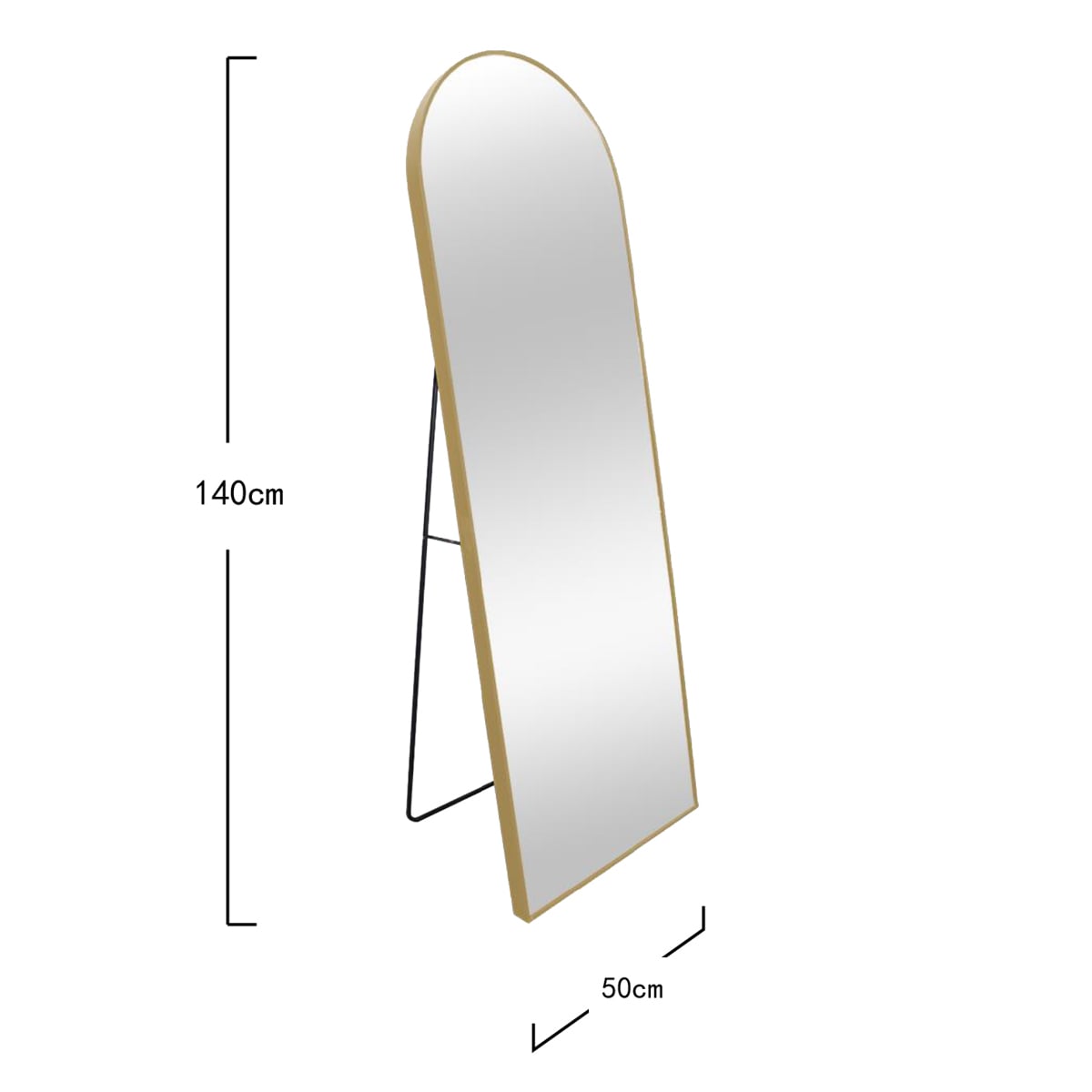 ELORA Standing Gold Mirror 50x140 cm