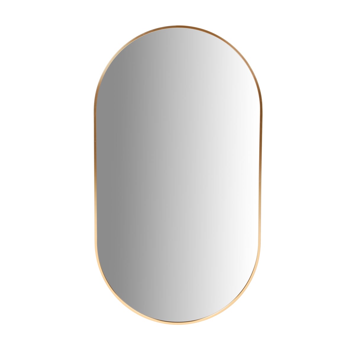 ELORA Hanging Oval Gold Mirror 50x90 cm