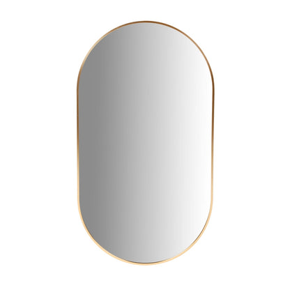 ELORA Hanging Oval Gold Mirror 50x90 cm
