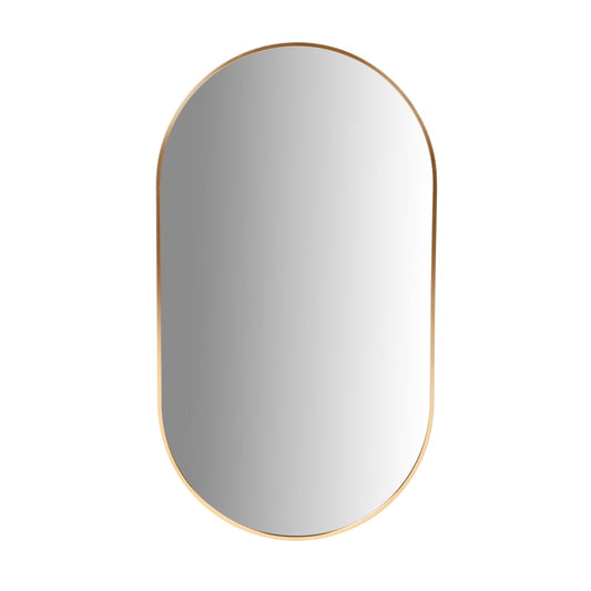 ELORA Hanging Oval Gold Mirror 50x90 cm