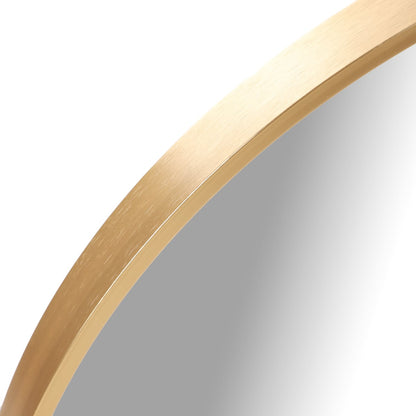 ELORA Hanging Oval Gold Mirror 50x90 cm