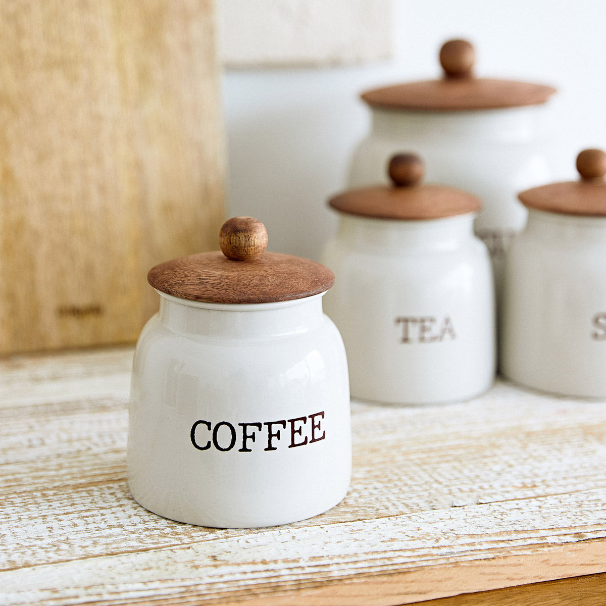 CONTI Coffee Container with Wooden Lid 15.5x14x19.5cm