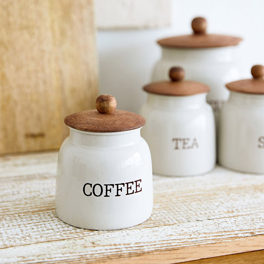 CONTI Coffee Container with Wooden Lid 15.5x14x19.5cm