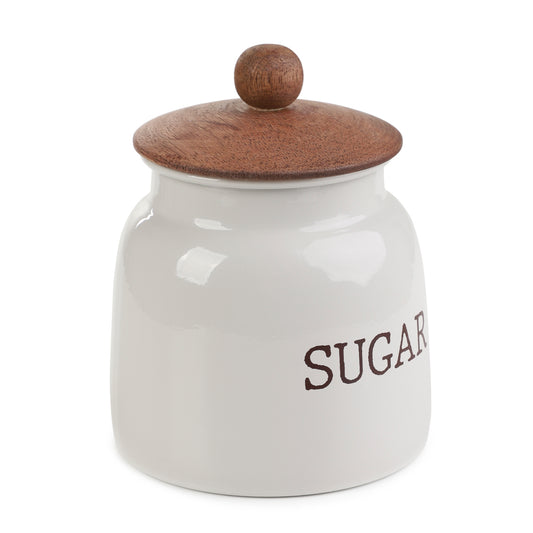 CONTI Sugar Container with Wooden Lid 19x14x19cm