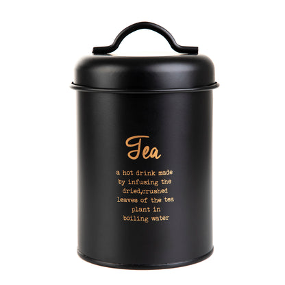 ESCILLE Black Tea Caddy 10x10x14cm