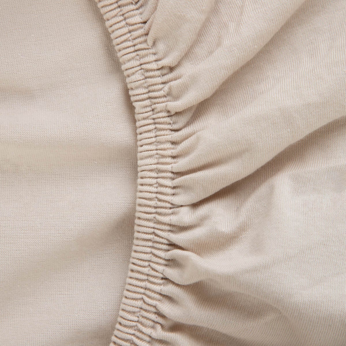 PELLY Jersey Beige Premium Bed Sheet 140x200 cm