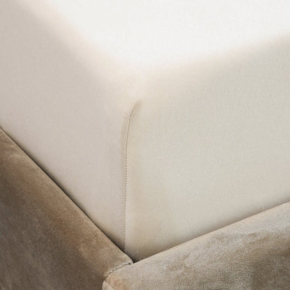 PELLY Jersey Beige Premium Bed Sheet 140x200 cm