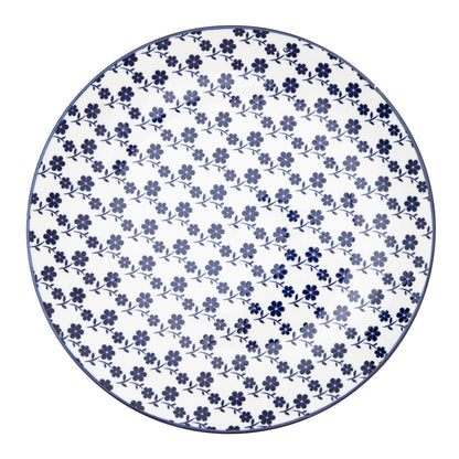NAVIA Blue Floral Dinner Plate 27 cm