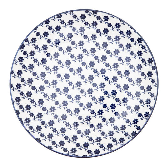 NAVIA Blue Floral Dinner Plate 27 cm