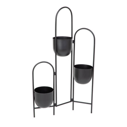 Flower Trunk FLOERO Metal Black 49x14x80 cm