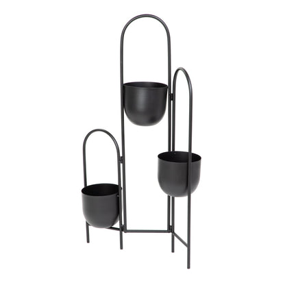 Flower Trunk FLOERO Metal Black 49x14x80 cm