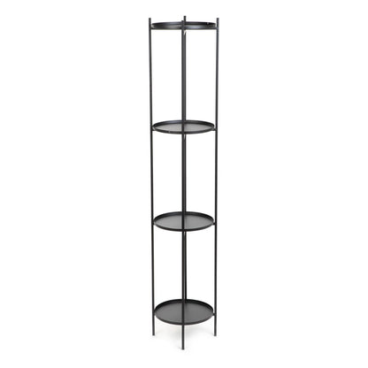 Flowerbed ROH Four-Tier Black Metal Flower Pot 25x133.5 cm