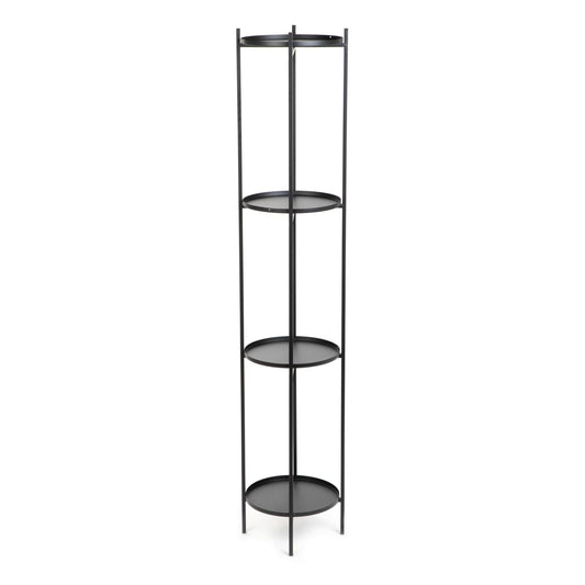 Flowerbed ROH Four-Tier Black Metal Flower Pot 25x133.5 cm