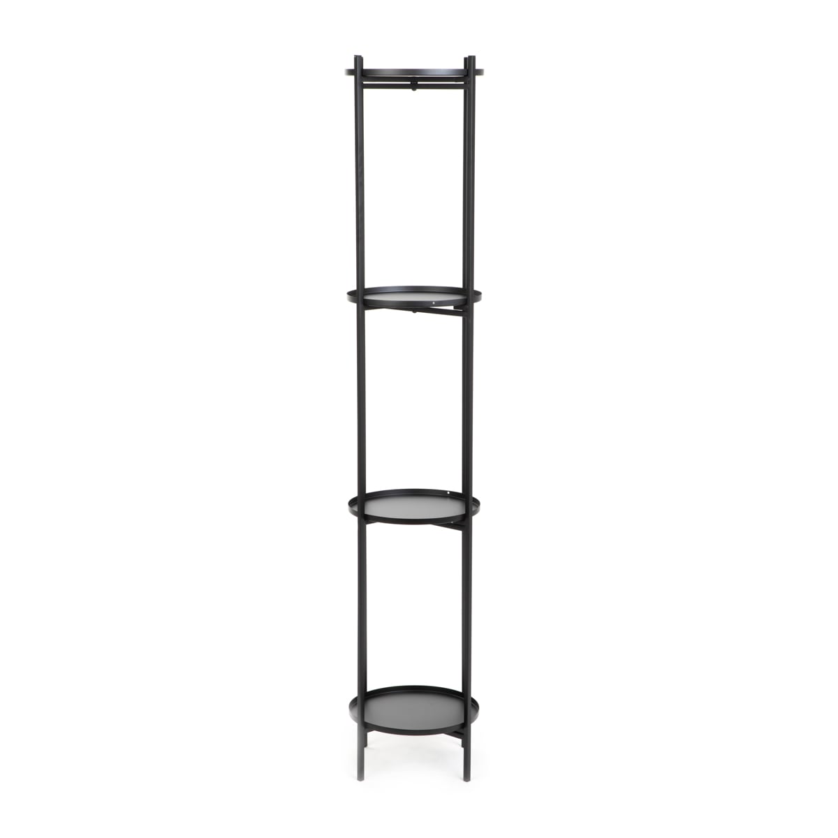 Flowerbed ROH Four-Tier Black Metal Flower Pot 25x133.5 cm
