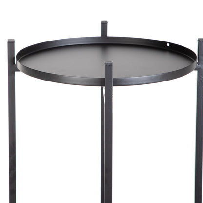 Flowerbed ROH Four-Tier Black Metal Flower Pot 25x133.5 cm
