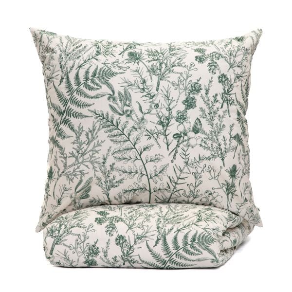 LILIANE ESSENTIALS Leaf Microfibre Bedding Set 220x200 + 2 Pillowcases