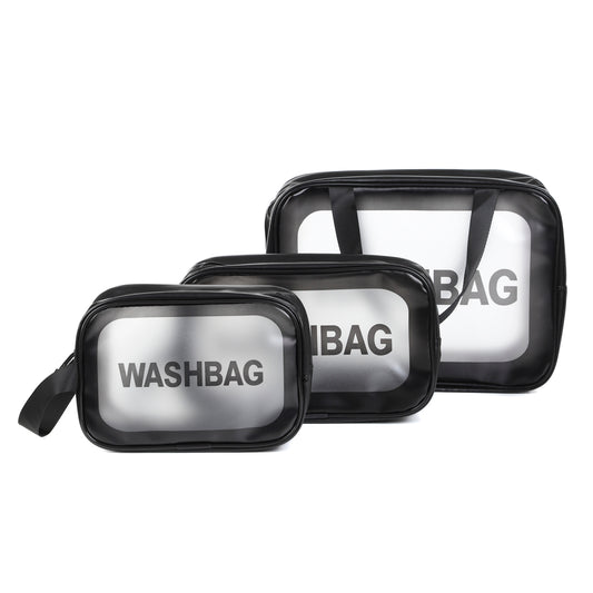 Emereth Black Vanity Case Set - 3pc Bathroom Accessories